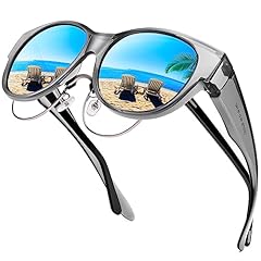 A19 Transparent Grey Frame/Blue Mirrored Lens