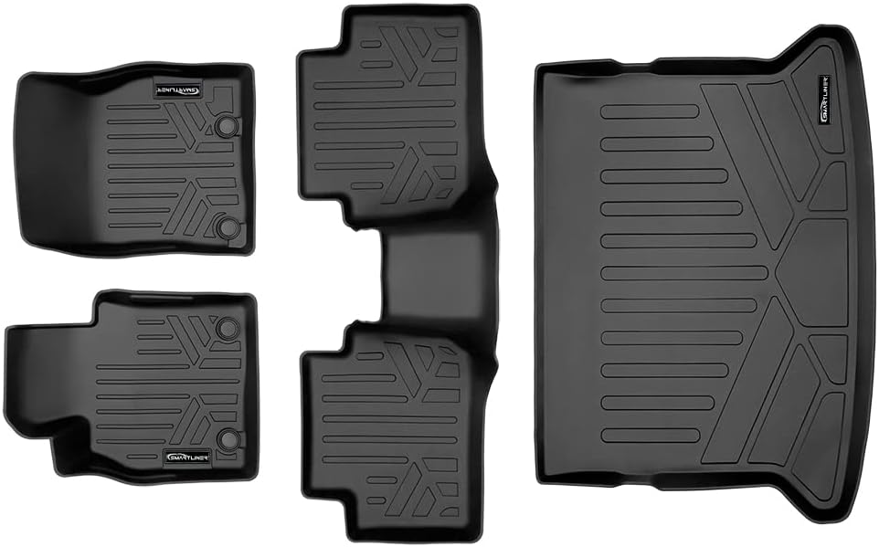 SMARTLINER Custom Fit All Weather 2 Row Floor Mats & Cargo Liner Behind 2nd Row Set for 2020-2025 Mazda CX30