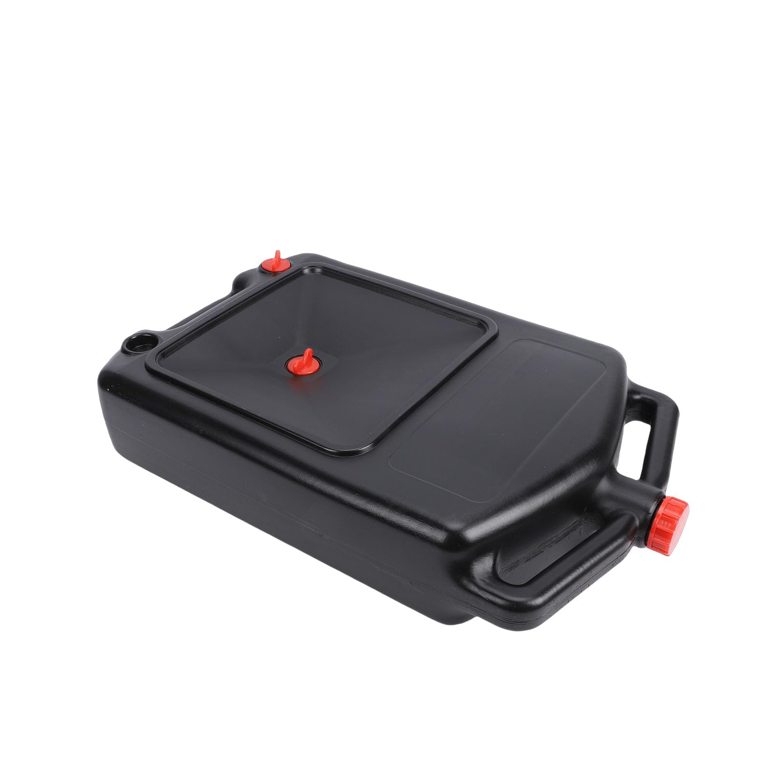 Headerbs Recipiente de Aceite de 12L con Diseño de Perfil bajo y Pico Vertedor para ATVs, Motocicletas, Cortacéspedes y Vehículos de Poca