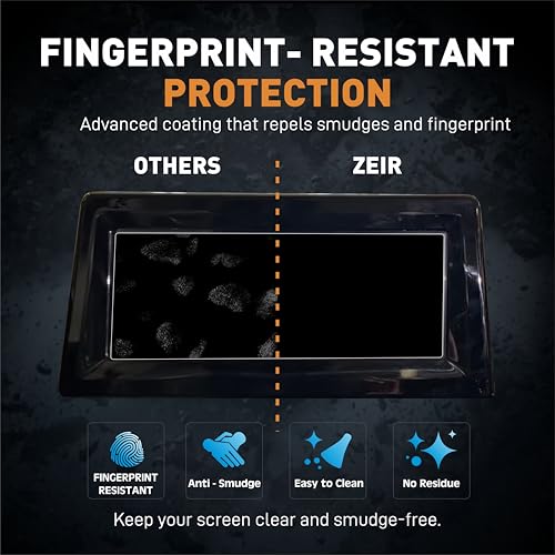 Image of ZEIR Screen Protector For MAHINDRA XUV 3XO REV-X M /M(O) - 10.25 INCH INFOTAINMENT Touchscreen | MahindraRevX Electric Car Display Guard | 9H Hardness, Anti-Scratch & Water Resistant | HD Clarity XUV3XO Car Dashboard Accessory 2025+ [Not Tempered Glass] (RevX Info)