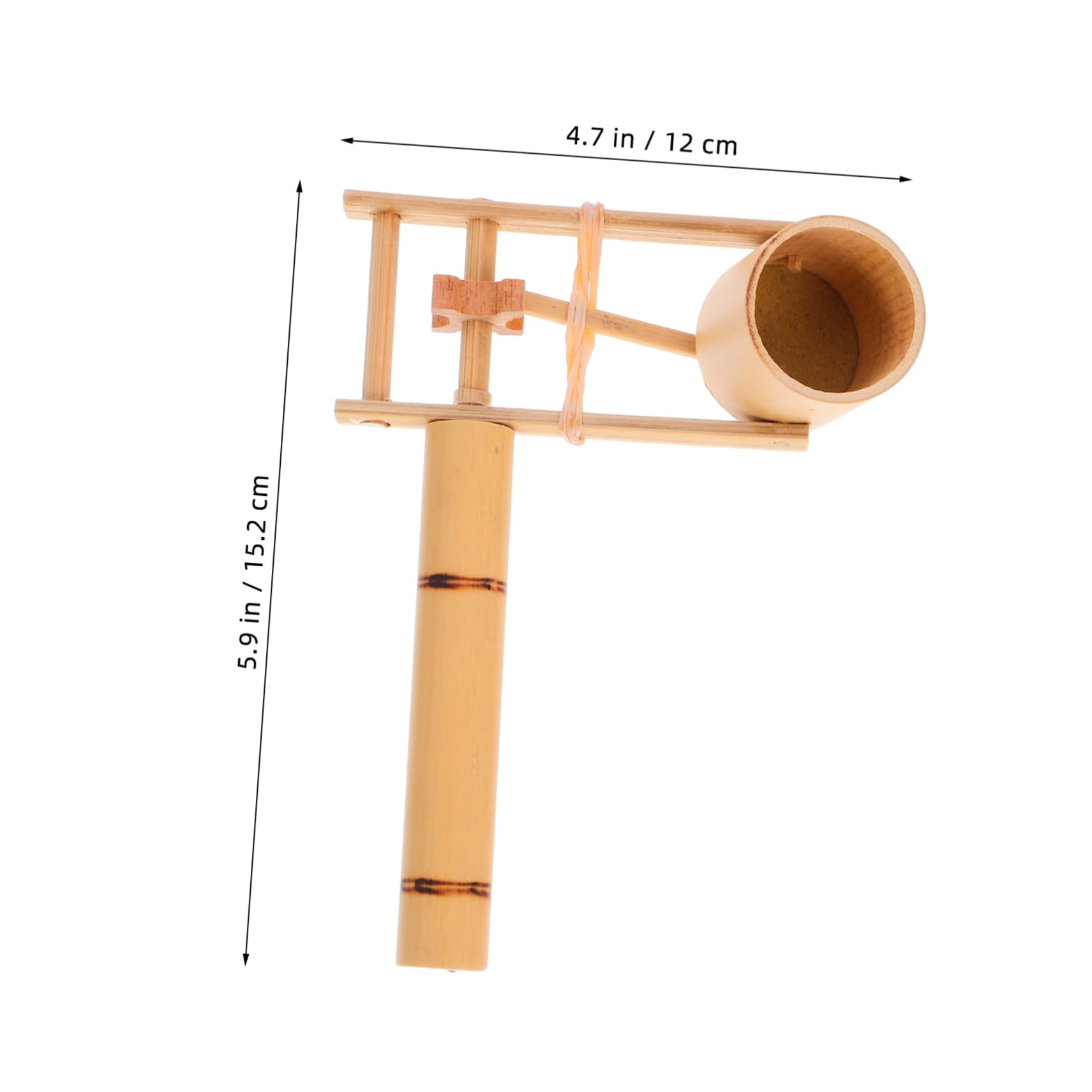 Yardwe Traditional Ratchet Castanet Handheld Educational Percussion Instrument for Music Play and Party Favors Fun and Reusable