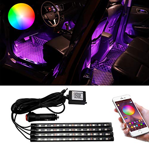 Tira LED interior de coche para renovar el habitáculo con luces app