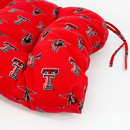 Image of College Covers Everything Comfy Texas Tech Red Raiders Indoor Outdoor Settee Loveseat Bench Cushions