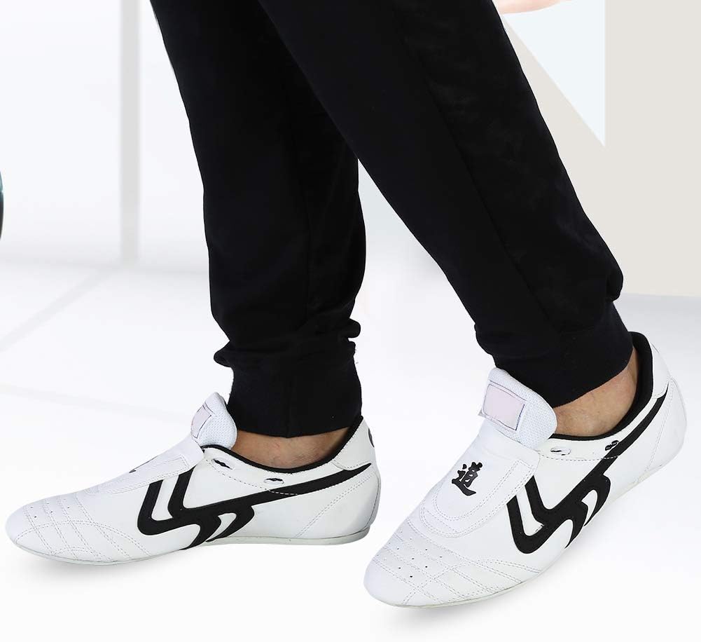 Keenso Taekwondo Shoes,for Sport Boxing Kung fu Taichi,Martial Arts Sneaker,Lightweight Shoes for Men and Women with Blue Storage Bag