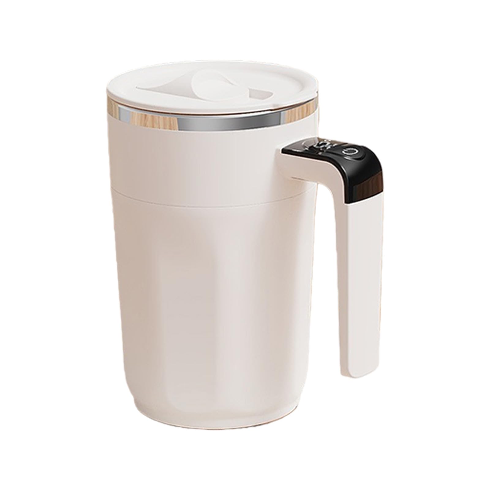 Kalttoy White Advanced 400Ml Stirring Cup Digital Temperature Control Mixing Feature Premium 316 Nonrust Steel Design Home Stir Cup