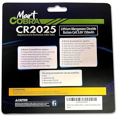 Ultimate Gameboy Cartridge Battery Replacement Bundle: CR1616 & CR2025 with Solder Tabs