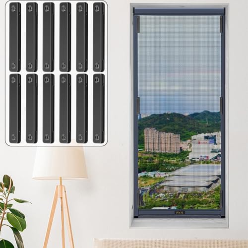 Accesorios de ventana magnéticos y clips autoadhesivos para mallas 4