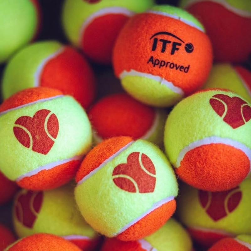 Sexy Brand I Love BT Beach Tennis Ball - ITF Approved, Rally Friendly, Lightweight, Stage 2 Tennis Ball for Tournament Play (250 Pack)