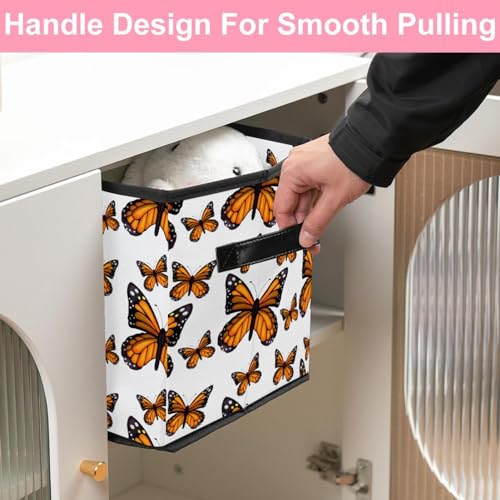 Boîte de rangement pliable à motifs papillons pour optimiser vos placards
