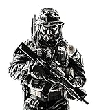 Posterazzi PSTZAB102708M U.S. Special Forces Soldier Wearing a Jungle hat and Shemagh Scarf with...