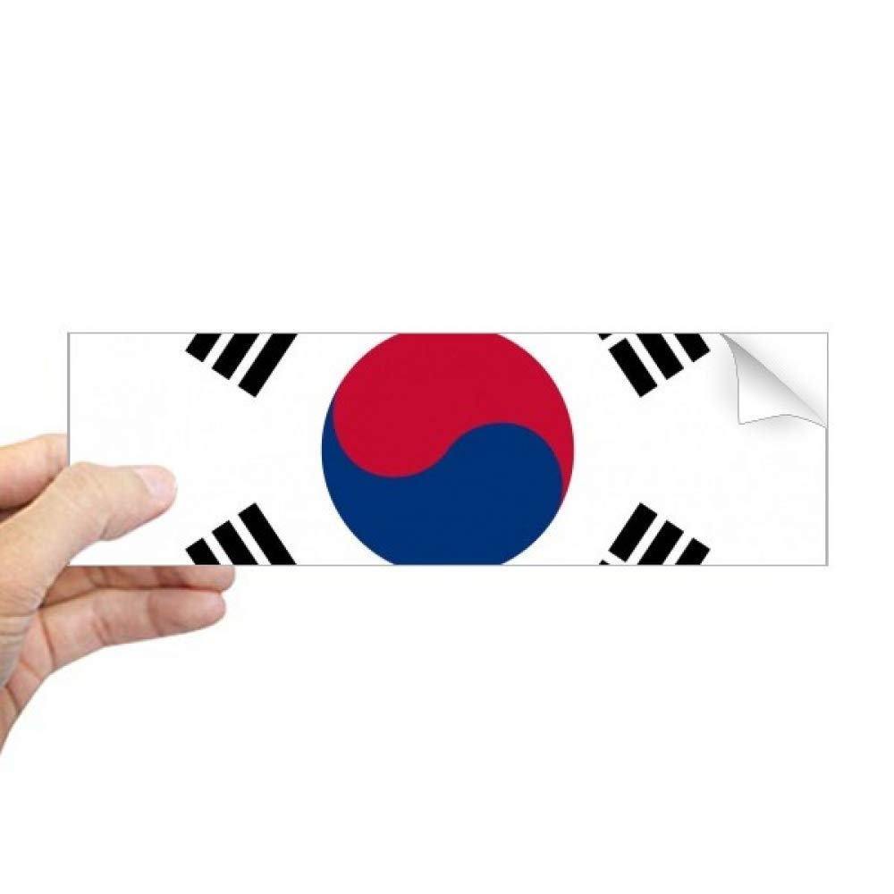 Autocollant fenêtre Corée du Sud sticker rectangulaire pays Asie