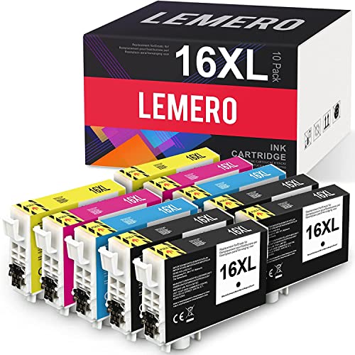 20 LEMERO Kompatibel für Epson 16XL 16 XL Multipack Tintenpatronen für Epson Workforce WF2630 WF2510 WF2760 WF2530 WF2520 WF2540 WF2750 WF2660 WF2650 WF2010(8xSchwarz 4xCyan 4xMagenta 4xGelb) Cover