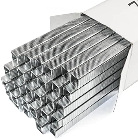 Staple Gun 71/10 Staples for Upholstery & Construction - Standard: Size 3/8" Leg x ~3/8" Crown x Interior Width 5/16" | 22 Gauge | 9mm Crown x 9.6mm Leg x Interior Width 8mm | Pack of 10,000 Staples