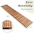 Tangkula 8 ft Roll-Out Garden Pathway, Outdoor Straight Walkway W/Steel Wire & Anti-Slip Texture, Wooden Boardwalk for Garden, Backyard, Seaside, Beach, Wedding, Party, Pathways (22" Wide)