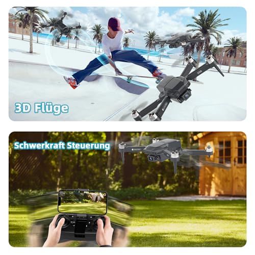 S508 Drohne mit Kamera HD 720P für Kinder,Mini Drone mit WiFi Übertragung für Anfänger,RC Drones Quadcopter für Jungen Mädchen,Spielzeug Drohne Helikopter mit Kopflos Modus,Handtasche Lange Flugzeit – Bild 6