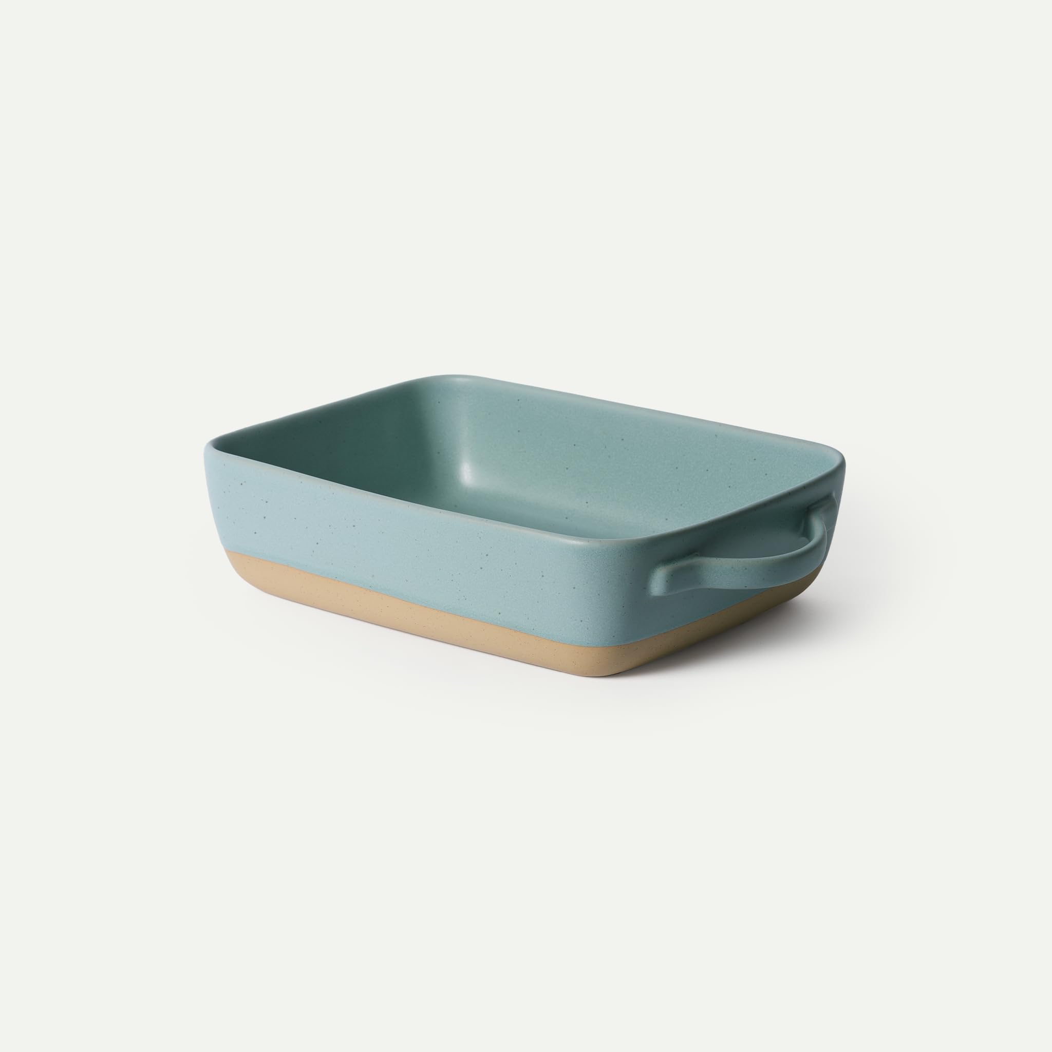 Mora Ceramic Baking Dish with Handles For Casserole, Lasagna, Gratin, Broiling, Roasting, and Baking. Large 9x13 in Pan, Extra Deep - Porcelain Serving Bakeware from Oven to Table. Freezer Safe - Iris