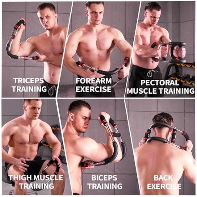 Mr Sculpt Gorilla Bar Twister Arm Trainer 40-90lb & 90-120lb Adjustable Chest Workout Equipment | Portable Power Twister Bar for Men | Home Gym Equipment | Arm & Forearm Strength Trainer