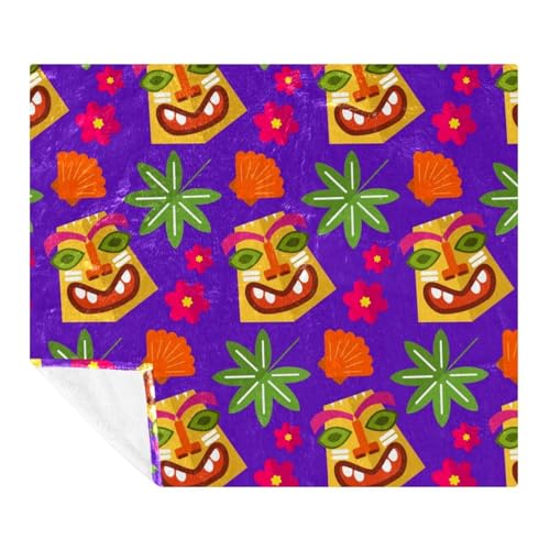 Couverture hawaïenne en microfibre 150x200 cm plaid léger lit - 2
