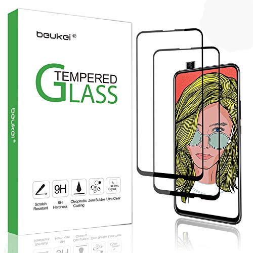 (2-Pack) Beukei for Huawei （ Y9 Prime 2019 ） / Huawei（P Smart Z） Tempered Glass Screen Protector, with Lifetime Replacement Warranty,(Not Fit for Huawei Y9 2019)