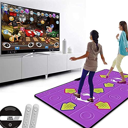 Tanzmatte HD-Spielekonsole Zum Abnehmen, Laufendes Drahtloses Technologie-Arcade-Tanzspiel, Geeignet Für Erwachsene/Kinder 111,Lila
