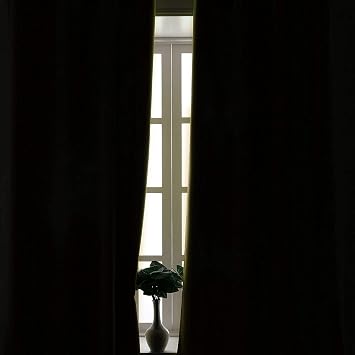 Blackout Curtain Blinds - Solid Thermal Insulated Window Treatment Blackout Drapes/Draperies for Bedroom (2 Panels, 63 inches Wide by 103 inches Long,) (White)