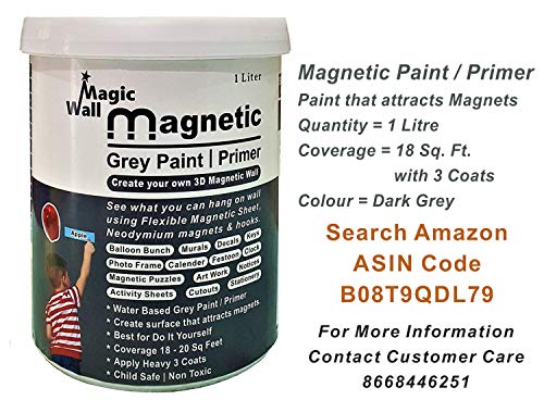 Image of MagicWall Black Chalkboard Paint ( 500 ML - Matt Finish )