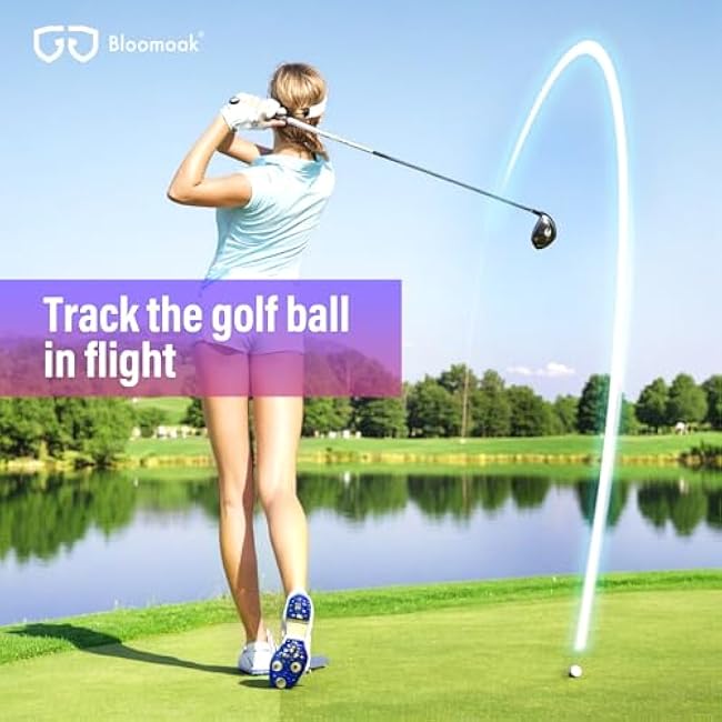 Bloomoak Sport Golf Sunglasses,Wrap UV400 Protection/Vented Frame Prevent Fogging/Superior Visual Clarity to Find Ball