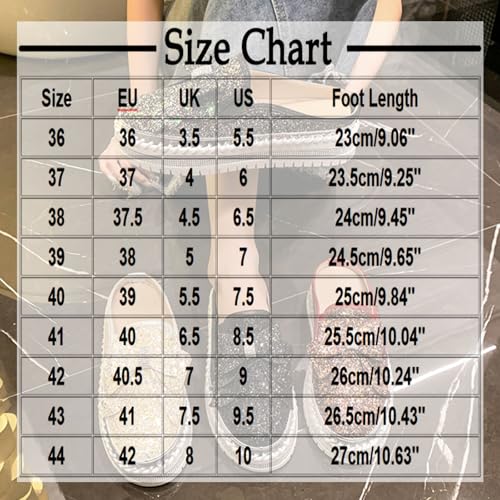 Women Sparkly Rhinestone Slip On Flats Bowknot Thicken Bottom Flats Round Toe Stitch Platform Fashion Casual Shoes2