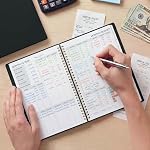 Budget Planner - Monthly Budget Book for Daily Expense Tracking, Business, Debt, Savings, B5 (7.3" x 10.15") Undated Financial Planner with Stickers Manages Your Money Effectively Anytime, Black - Image 2