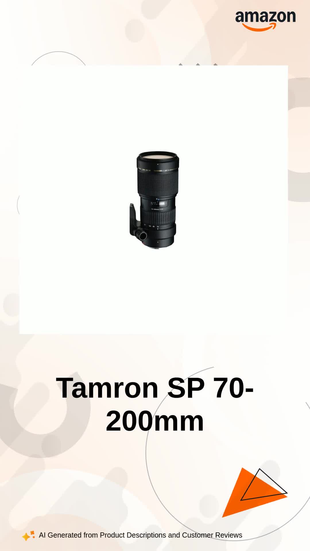 Tamron A001-C SP 70-200mm F/2.8 Di LD [IF] Macro Fast Telephoto
