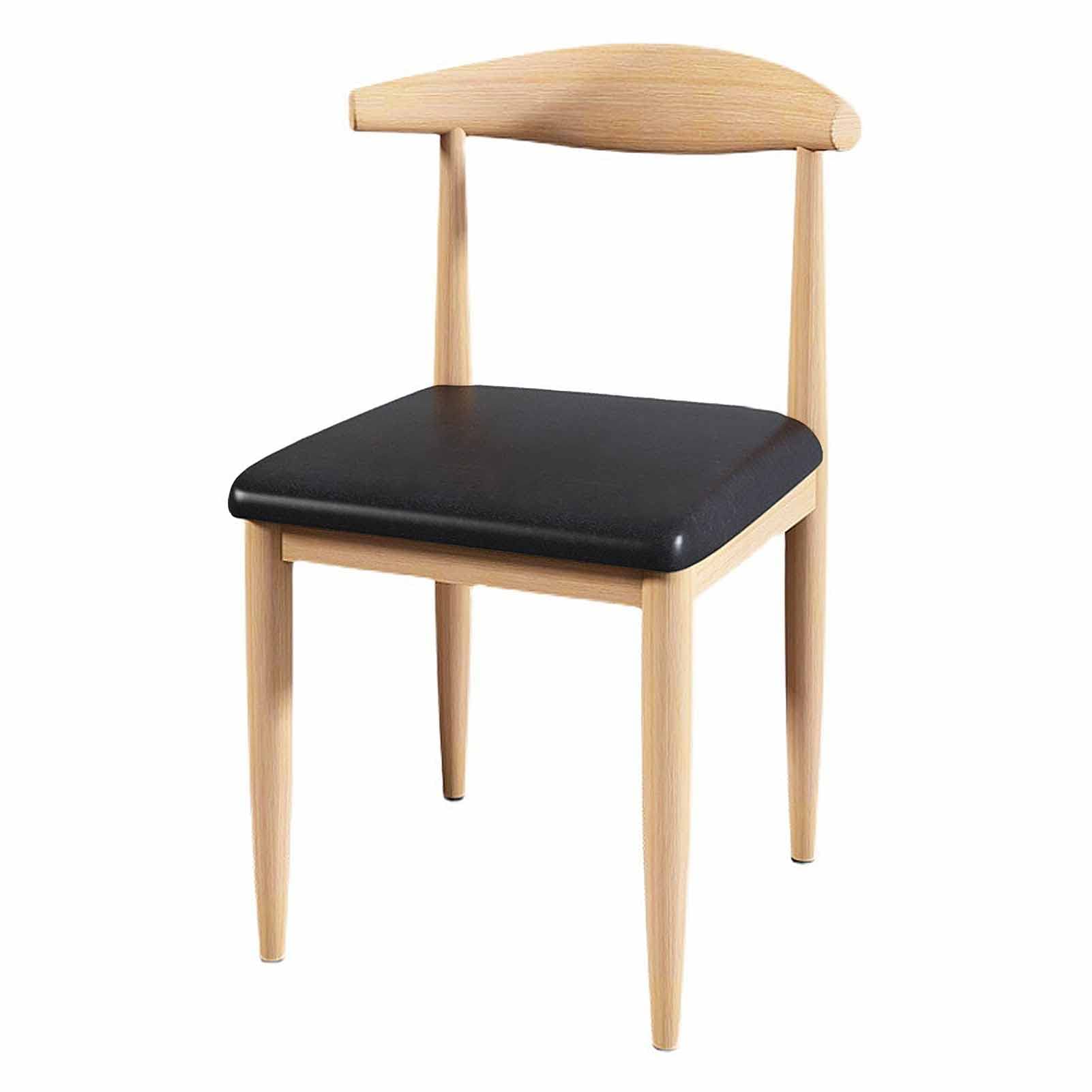 Chaise scandinave en cuir PU pour salle à manger et chambre
