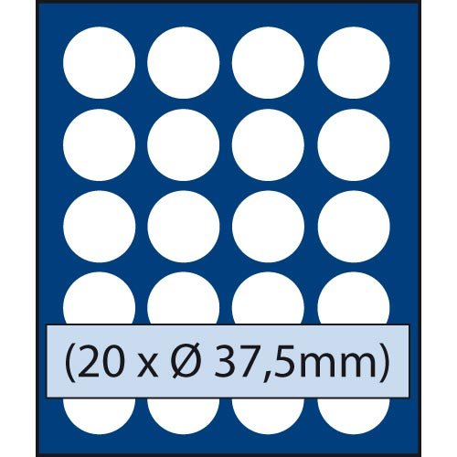 Protection velours avec SAFE Tableau 6337 SP pour monnaies