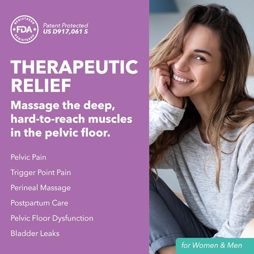 image for IntimateRose Pelvic Wand with Vibration for Pelvic Muscle Pain Relief 
