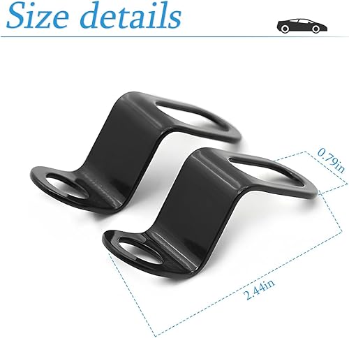 Miniatura 2 de AUCELI Soportes de señales de giro traseros, 2 piezas de soporte de reubicación de luz indicadora trasera de motocicleta, soporte universal de