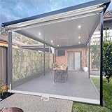 Pantalla enrollable de PVC transparente HD, tamaño