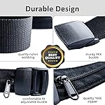Money Belt for Men Travel Security Belt with Hidden Money Compartment Pocket, Cashsafe Anti-Theft Wallet Non-Metal Buckle - Image 5