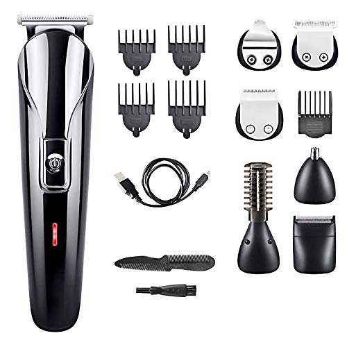 Feisui Multifuncional Cartapelos Pelo Homebre Profesional Nariz Oído Barba y Bigotes Cortadores Shaver Razor Traje Cortador de Pelo Recargable