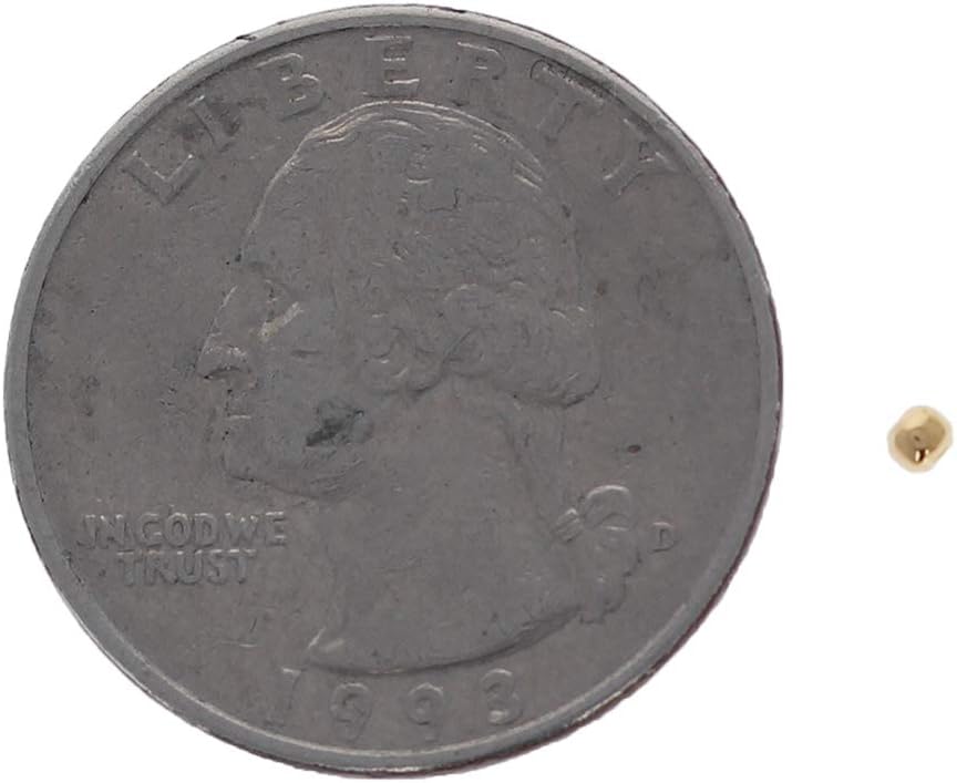 2mm Gold Filled Round Beads, 100 PCS, Seamless Gold Beads