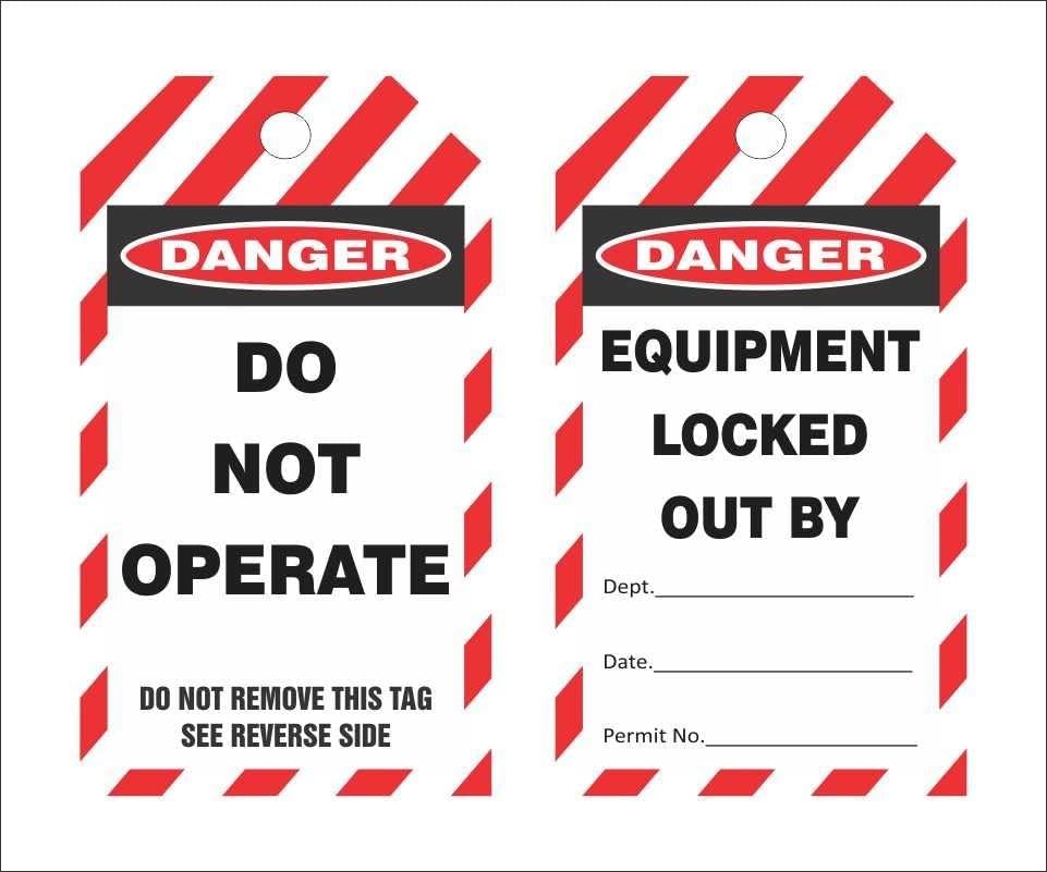 Image of Loto Industrail Safety Lockout Tagout Kit With Pouch Bag LISC-SKT-10