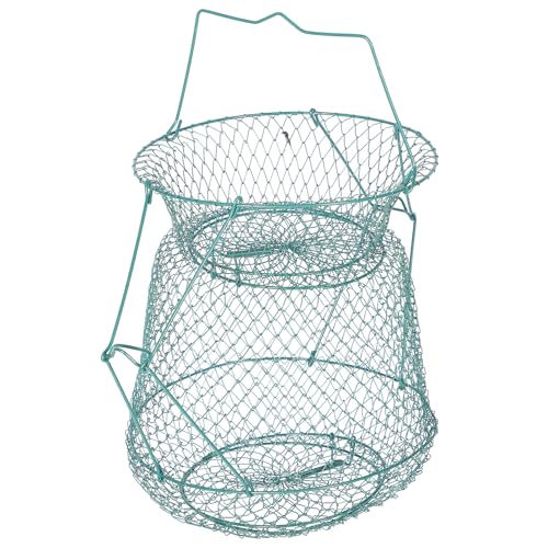 YARNOW Filet de Pêche en Fer Pliable 30X45 CM Panier...