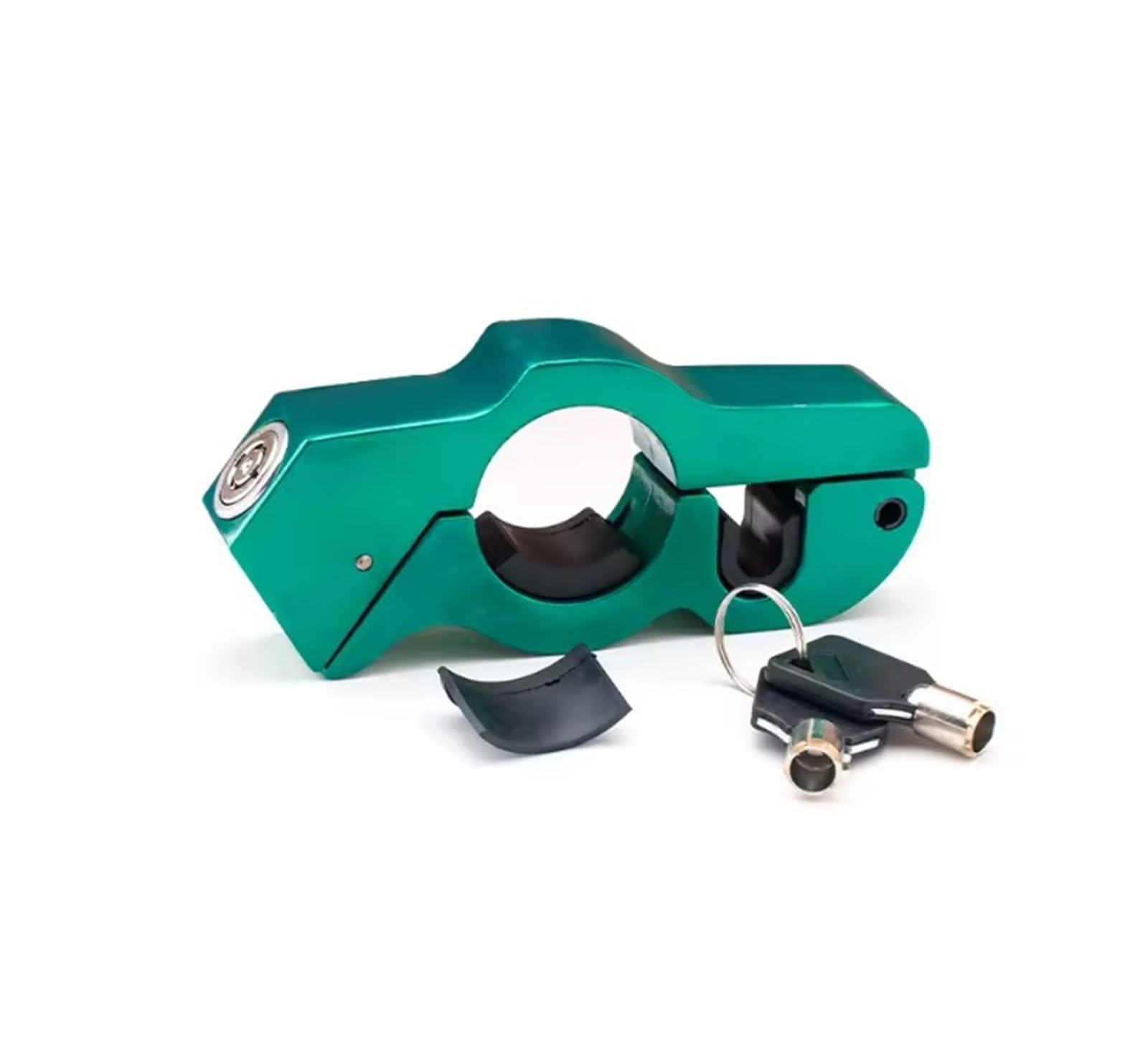 Chain Lock Motorcycle Lock Heavy Duty for Grip Throttle Brake Locks Anti Theft Front On Dirt Bike Moped Scooter Motorbike Lock(Green)