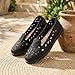 Imagen de GLAMORA Bailarinas Mujer Caladas Diseño Floral Zapatos Planos Plataforma Ligera Suela Flexible Antideslizante Plantilla Blanda Cómodas Transpirables Calzado Verano negro-38