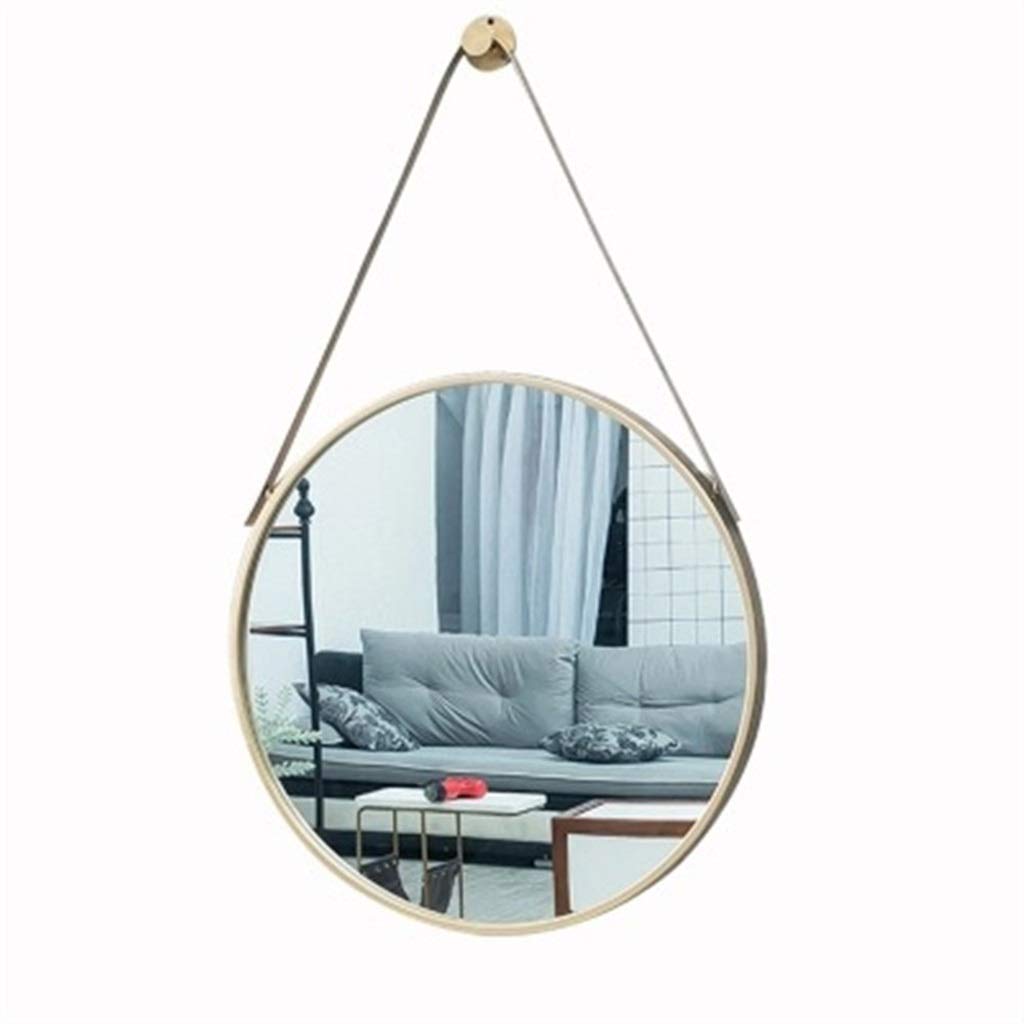 Miroir décoratif rond nordique pour créer une ambiance chaleureuse