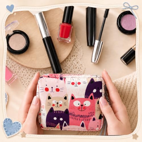 Image of Paterr 24 Pcs Sanitary Napkin Storage Bag Set Including Portable Period Pouch Hand Wrist Strap Lanyard String Holder Tampons Holder Pouch First Period Gift for Teen Girls(Cute Style)