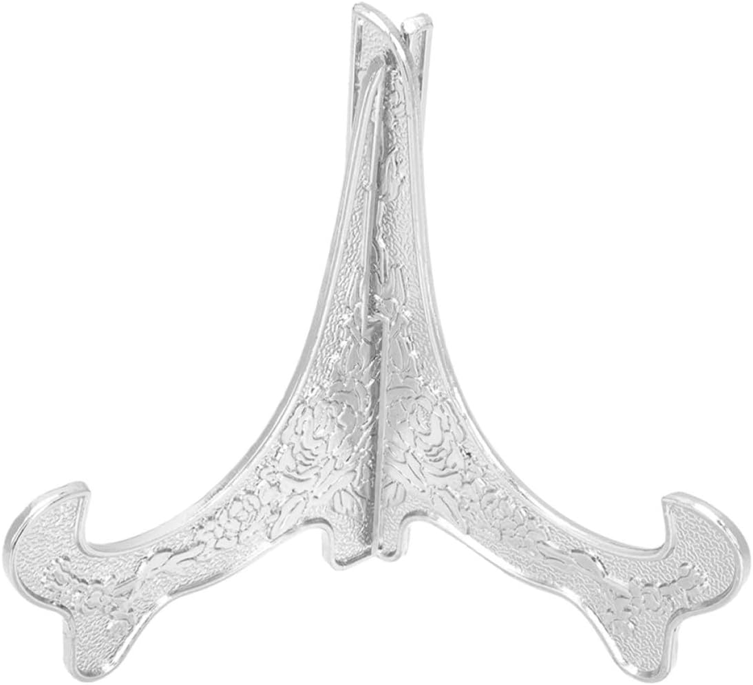 Garneck Silver Zinc Alloy Medal Holder Display Stand for Photo Frames