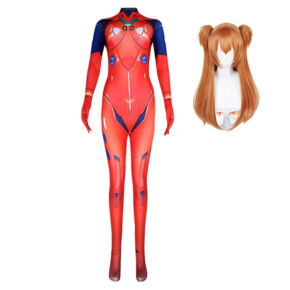 Asuka Langley Soryu kostium cosplay Asuka Langley Soryu Ayanami Rei kombinezon na Halloween, stroje anime, kostiumy dla kobiet