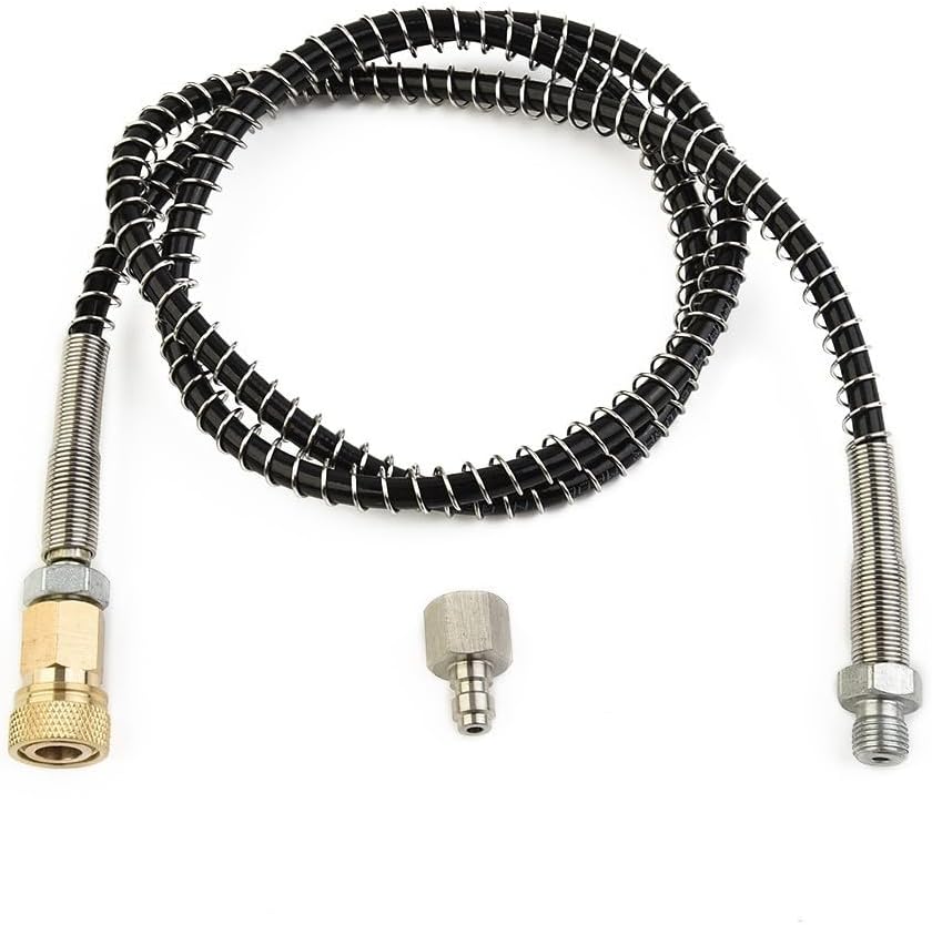 Microporous Hose, 36 Inch DN2 Microbore Hose For Air Fill Station, Charging Adaptor, Black