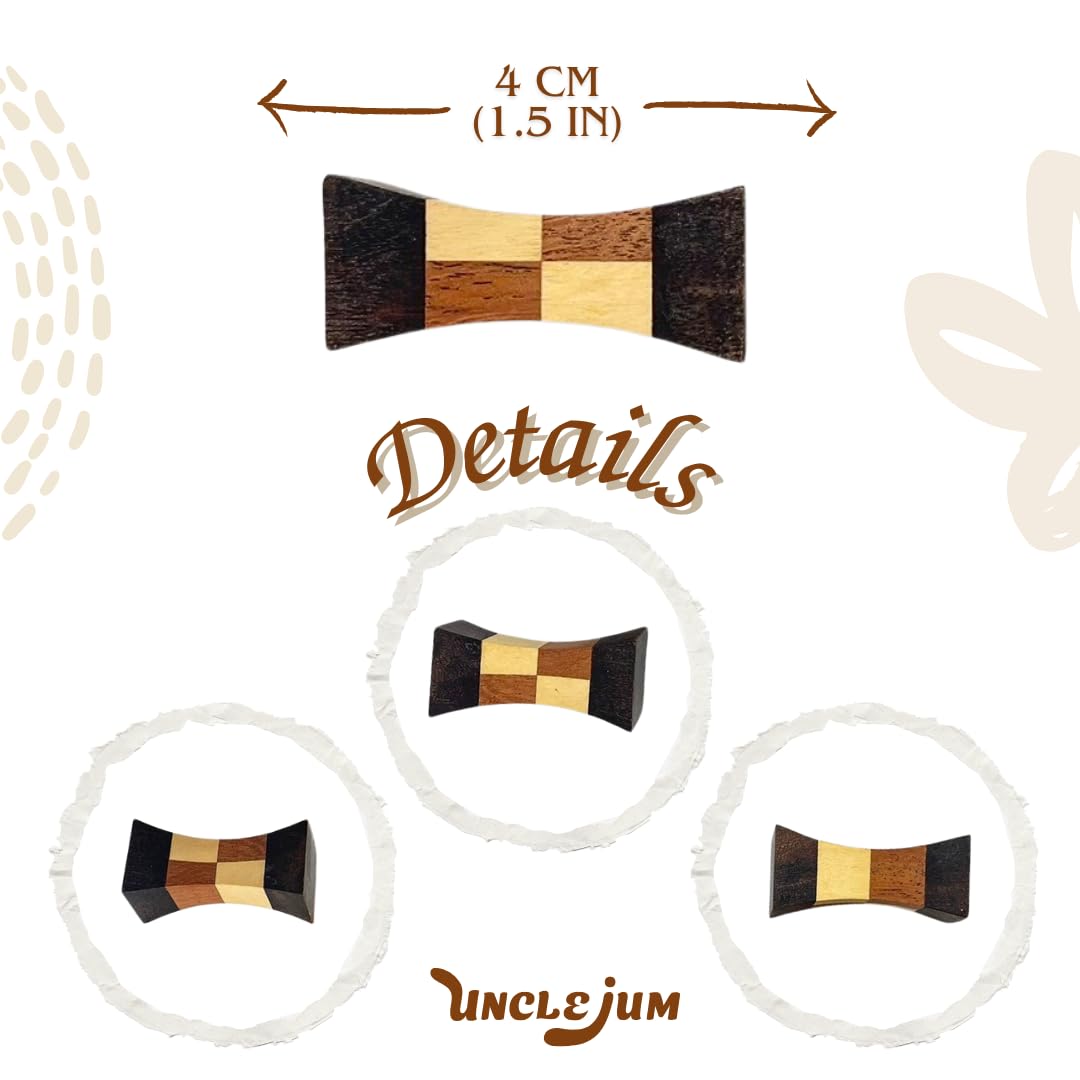 6 Pieces Handmade chopsticks Rest Stands, Chop Holders Natural Wood, Reusable Chopsticks Rest Stands (CHOPSTR005)