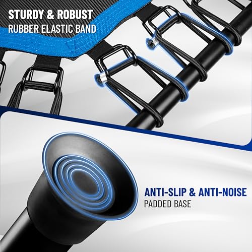 Image of Yes4All Rebounder Trampoline for Adults, 48-Inch, 350 LBS Stable & Silent Exercise Trampoline for Rebounding, Jumping Cardio