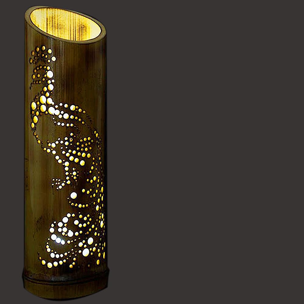 Amazon.co.jp : 孔雀 上州華寓夜 竹灯篭 竹あかり 野宿の灯 電球